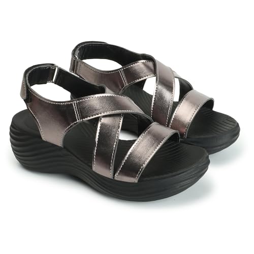 Image of ELLE Women's Strappy Wedge heel Sandals