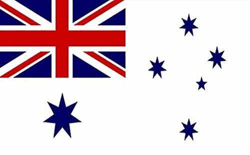 Perfectflags Australia White Ensign Flag 5ft x 3ft Large - 100% Polyester - Metal Eyelets - Double Stitched