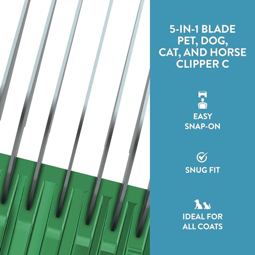 WAHL Professional Animal Stainless Steel Attachment Guide Comb for Wahl’s 5-in-1 Detachable Blade Pet, Dog, Cat, and Horse Clippers C, 7/8-Inch Cut Length (3338) WAHL Professional Animal Stainless Steel Attachment Guide Comb for Wahl’s 5-in-1 Detachable Blade Pet, Dog, Cat, and Horse Clippers C, 7/8-Inch Cut Length (3338)