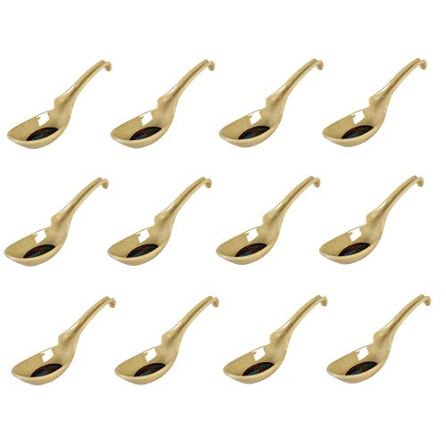 12x JapanBargain Brand AsianChinese Green Melamine Ladle Style Soup Spoons