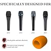 Geekria for Creators Foam Windscreen Compatible with Sennheiser E 935, E 945, E 835, E 845-S Microphone Antipop Windshield, Mic Wind Cover, Sponge Foam Filter (Orange / 2 Pack) #1
