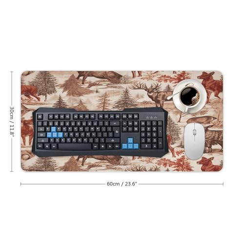Animal Wilderness Bear Deer Pad para Escritorio Grande miniatura 2