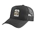 Beer Camping Outdoor Camp Fire Pit Alcohol Drinker Campfire Trucker Hat with Adjustable Mesh Back, Black