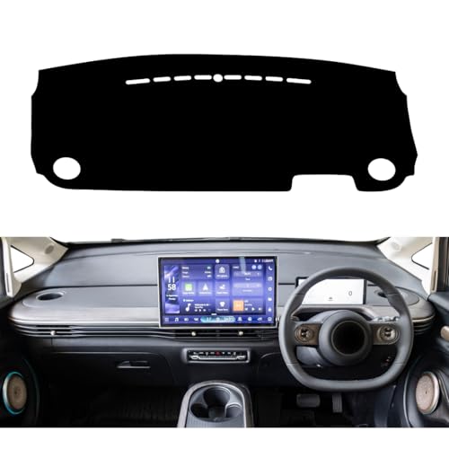 Image of Car Dashboard Cover Compatible with MG Windsor EV 2024-2025 Dustproof, UV Resistant | All-Weather Protection | Custom Fit Car Accessories (Balck)