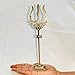 Brass Lord Shiva Trishul with Damru 7 Inch | Divine Bholenath Trident Symbol for Puja Room | Hindu Spiritual Idol | Protective Home Temple Decor | Vastu Showpiece & Negative Energy Protector Gift