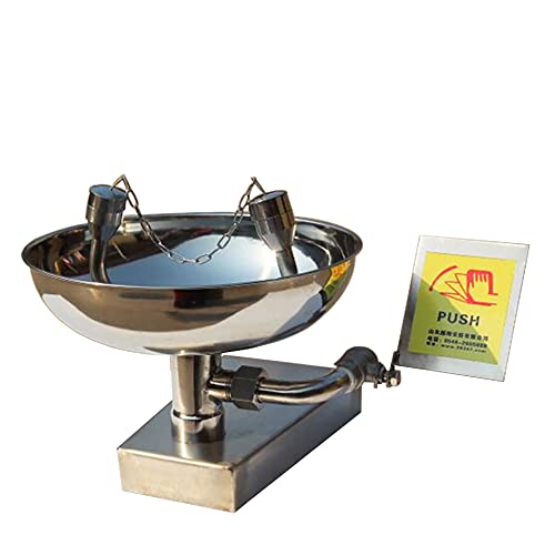 12-18L 304 Stainless Steel Emergency Wall Mounted Eyewash Station Double Mouth