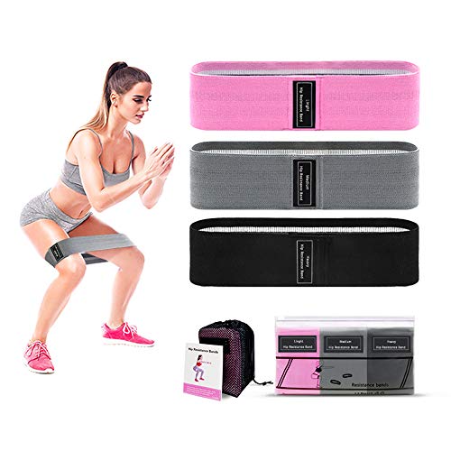 Bandas de resistência ajustadas para homens e mulheres, Bandas de fitness para pernas e glúteos, Ban