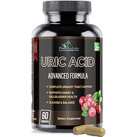 YUMMYVITE Uric Acid Advanced Formula – Kidney, Liver, Gallbladder, Urinary Tract Cleanse with Cranberry, Chanca Piedra, Tart Cherry, Milk Thistle and Bromelain 60 Capsules Cover