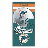 Miami Dolphins Banner Beach Towel, 30 x 60-Inch