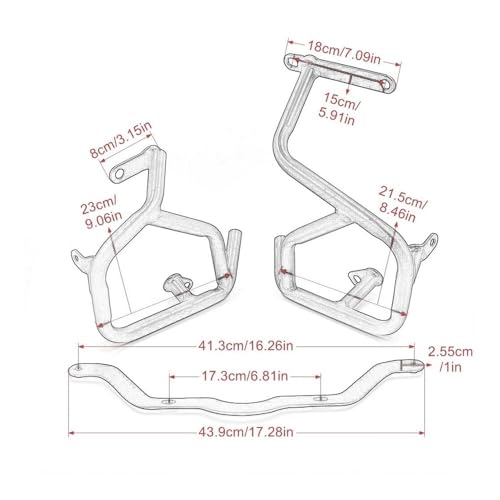 Cage cascade S1000XR cadre de protection robuste avec finitions de précision