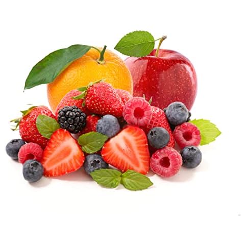 Fruit Seeds Combo Pack - 6 Types, Strawberry Raspberry Mulberry Apple Orange Blueberry Seeds, Non-GMO Heirloom and Organic, for Home Garden (600pcs) Cover