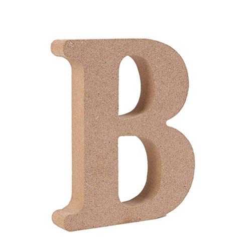 Image of Freeas Freestanding Wooden Letters, Alphabet Decorative Wood Letters Hanging Wall 26 Letters DIY Words Sign for Children Baby Name Girls Bedroom Wedding Birthday Party Home Décor (B)