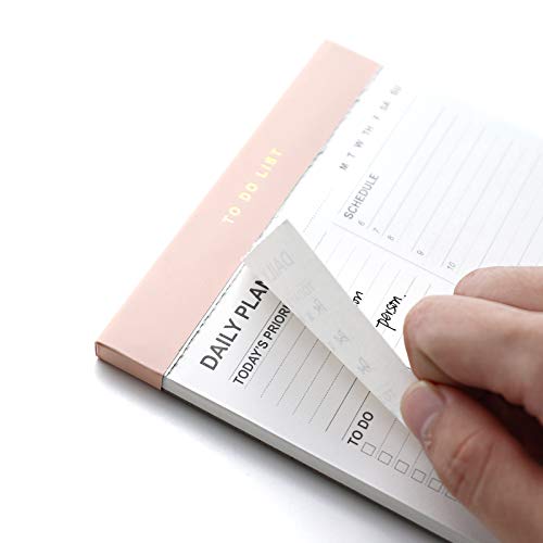Daily To Do List Notepad With 52 Undated Tear-Off Planning Sheets,5.8"×8.2" Magnetic Planner Checklist Organizing Memo Pad For Reminders,Shopping List #TOP2