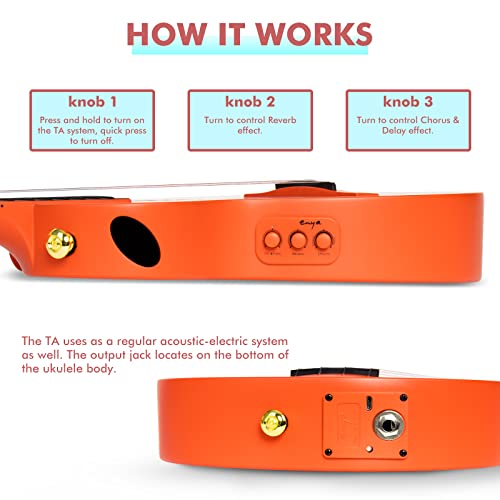 Ukulélé Concert Enya Nova U 23 pouces Kit de Débutants et Professionnel électrique Acoustique Ukulélés en Fibre de… - Les Beatles, Paul McCartney, John Lennon, RIngo Starr, George Harrison Ukulélé Concert Enya Nova U 23 pouces Kit de Débutants et Professionnel électrique Acoustique Ukulélés en Fibre de… – Image 5