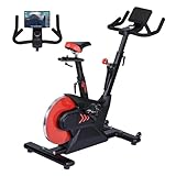 Life Exercise Bike with Infinitely Variable Speed, Fully Adjustable Features & Quiet Belt Drive - Indoor Cycling Bike for Home with App, Magnetic Stationary Bike, iPad Mount, Seat Cushion & Rear Flywheel