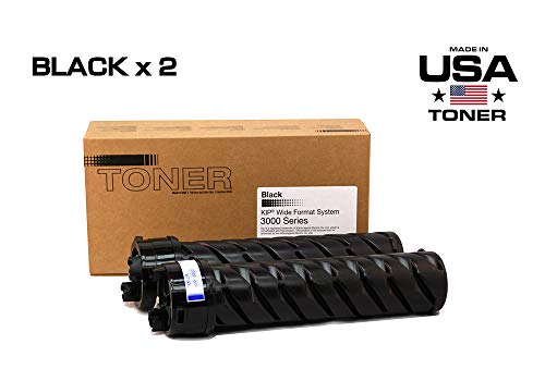MADE IN USA TONER Compatible Replacement for KIP 3000, 3000-103, Z050970010 (Black, 2-Pack)