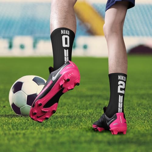 Custom Team Number Socks Customize Jersey Number and Name Youth Adult Athletic Sports Sock for Men Graduation Gifts3