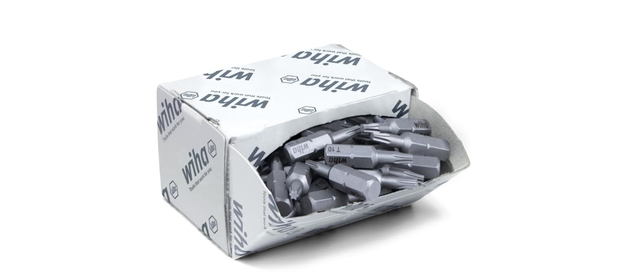 WIHA 08065 - Juego de bits Standard de 25 mm 7929Z 7015Z T10 x 25 mm Cod. 7929007