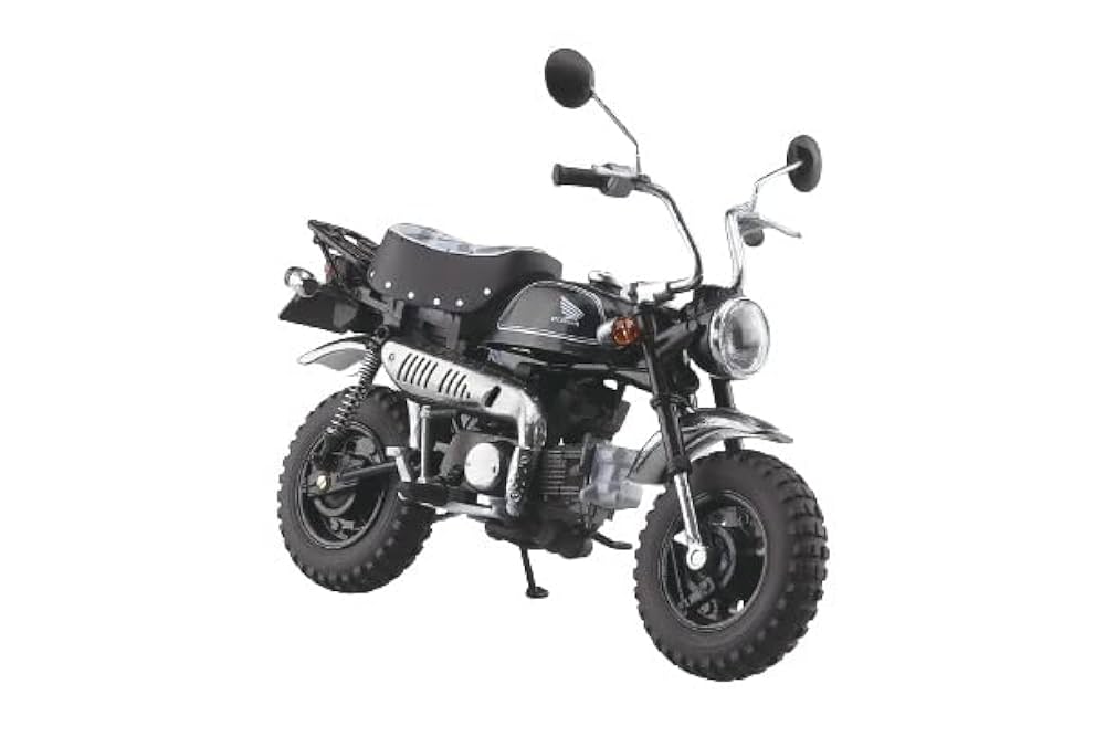 Aoshima Honda Monkey Limited Black 1:12 Scale Diecast Bike