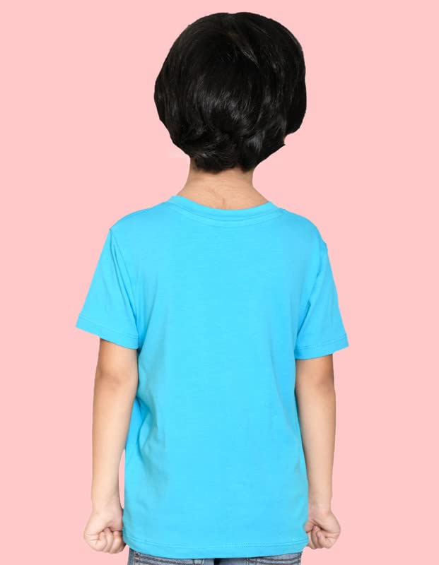 Nusyl Camiseta de algodón para niños con estampado Holi colorido, color blanco, NUBCTSH0265