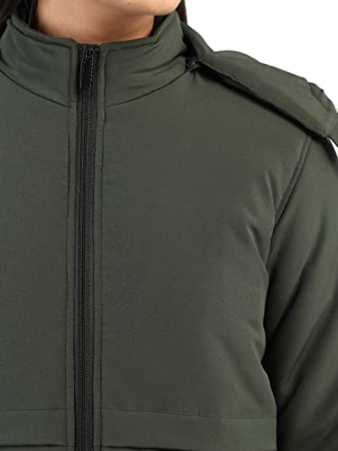 Image of CHKOKKO Women's Winter Quilted Jacket Olive 3XL