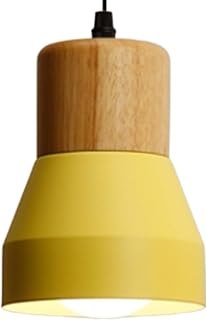 Colorful Modern Macaron Pendant Light - Simple Wooden Decorative Chaner ...