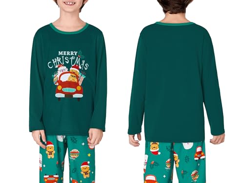 Image of Tebbis Boys Comfy Trendy Print Long Sleeve & Pants Pajama Set Sizes 6-18