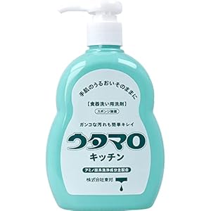 ウタマロ キッチン 食器洗い用洗剤 本体 300mL 食器用洗剤 油汚れスポンジ使用 無香料 環境に優しい 手肌に..." 