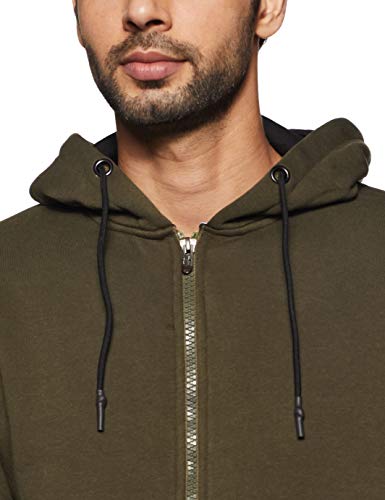 Image of Qube By Fort Collins Men Cotton Hooded Sweatshirt