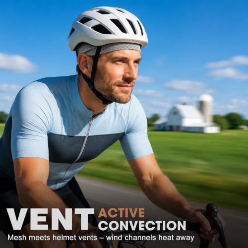 Image of WTACTFUL 3-Pack Breathable Mesh Skull Cap Sweat Wicking Helmet Liner Summer