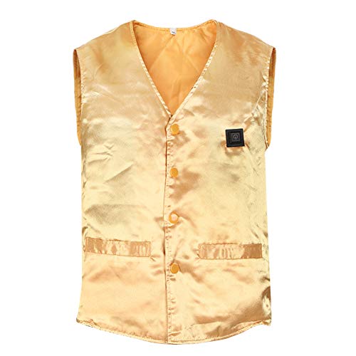 Chaleco calefactor con 3 niveles de calor ajustable y cuello en V para invierno