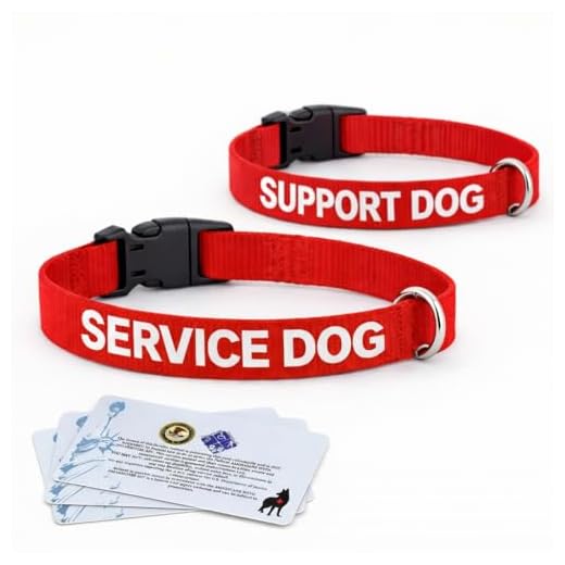 Service Dog and Emotional Support Animal ESA Collar with Metal Collar Tag (Service Dog (Collar only), XS)