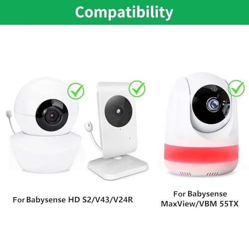 Support de fixation Babysense Max View pour lit bébé, résout le problème d'angle mort vidéo - 3