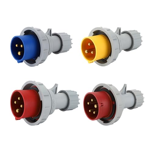 Prise industrielle bleue IP67 contre l'humidité connecteur 32A 4 broches LX 0242