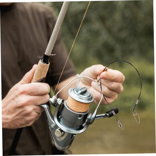 POPETPOP 10 piezas líderes de acero para pesca miniatura 4