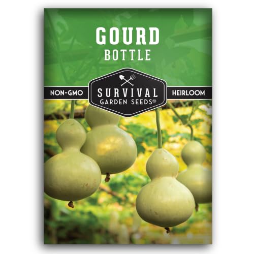 Bottle Gourd Seeds for Planting - Calabash Birdhouse Variety (1 Pack)
