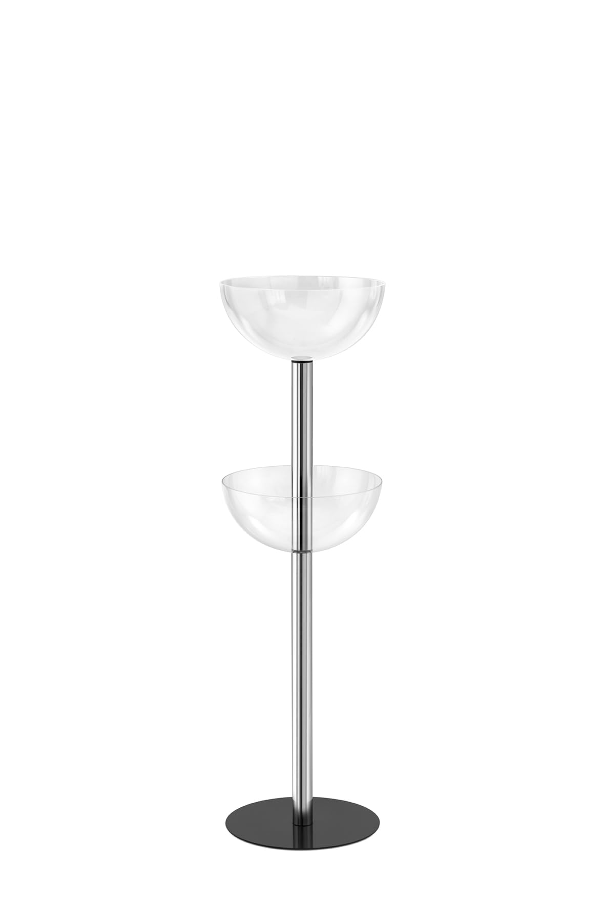 Tecnostyl Espositore da terra per farmacie e negozi con 2 semisfere/boules (small Ø38)