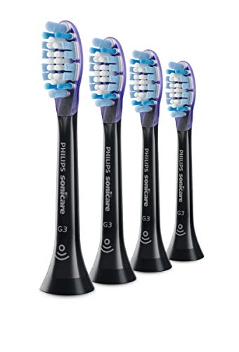Philips Genuine Sonicare Premium Gum Care Replacement Brush Heads, 4 Pack, Black - HX9054/33