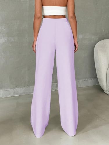 Image of Toochki Trousers for Woman Pants Women's Formal Office Korean | Black Track Pant | Straight | Cotton Spandex Stretchable Trouser | High-Waisted Bottom Wear
