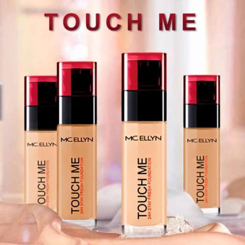 Touch Me Foundation: Long-Lasting, Smooth Skin Perfection For 24 Hours. Spf 15 Protection, Rich Texture, And Ideal For All Skin Types - Glowiction Foundation Makeup Sponge Full Coverage (03-(Beige)) #TOP6