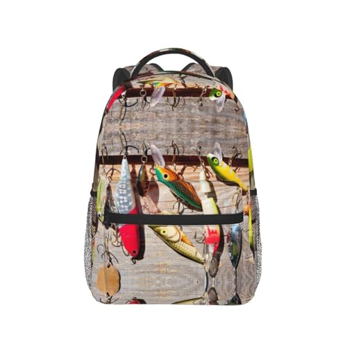 Sac à dos léger OdDdot Lure1 en toile imprimée ultra résistante noir taille unique