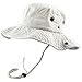 The Hat Depot 100% Cotton Stone-Washed Safari Wide Brim Foldable Double-Sided Outdoor Boonie Bucket Hat (L/XL, 3. Pigment - Sand)