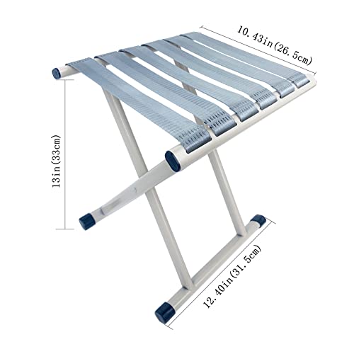 Mfruit Portable Folding Stool,Heavy Duty Camp Stool Chair,13" Height 500 Lbs Load Capacity,Suitable For Home,Outdoor,Fishing,Garden,Hunting,Picnic,And Hiking Travel. #TOP2