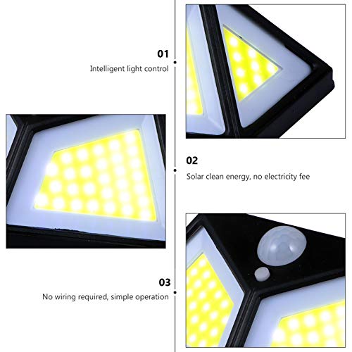 BESPORTBLE 2 conjuntos de luz solar de parede à prova d'água com sensor de movimento para ambientes