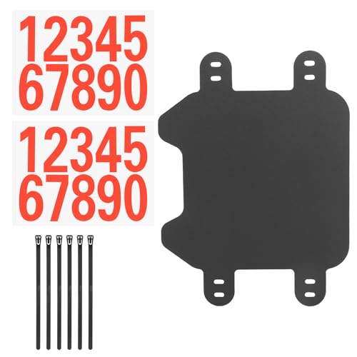 Plaque Avant Moto, Plastique ABS Plaque Avant Vélo Électrique Compatible avec sur-Ron Light Bee X Dirt Bike Électrique Motos Tout-Terrain (Numéro Rouge)