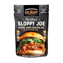 Plant-Based Classic Honey BBQ Sloppy Joe Mix, 6 Count of 3.5 oz, Vegetarian, High Protein, Gluten-Free