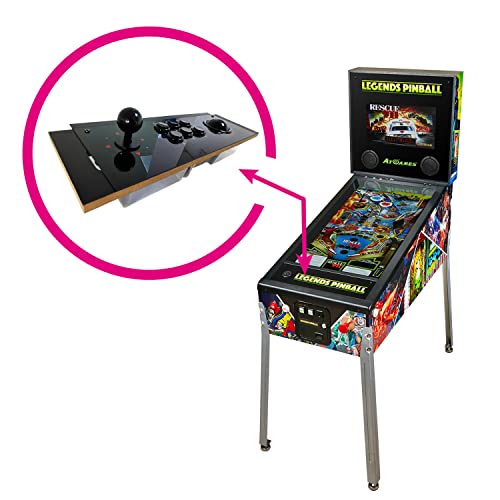 Arcade Control Panel, Drop-in Upgrade for Legends Pinball Arcade Machine Console, Home Arcade, Plug and Play Arcade Style 8-Way Joy Stick and Trackball Controllers - Thumbnail 3