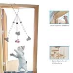 ZPH Cat Toys Interactive for Indoor Cats,2PCS Retractable Cat Wand,9PCS Teaser Toys&1PCS Hanging Door Lure Kitten Toy,Interactive Feather Toy for Teaser Play and Chase Exercise with Kitten - Image 3