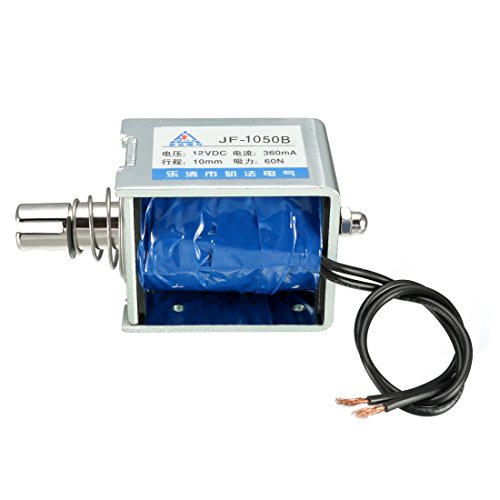 Électro-aimant solénoïde push-pull 60N pour verrouillage mécanique précis 12V - 3
