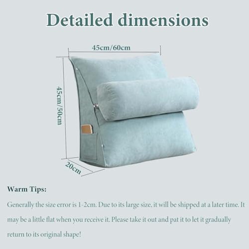 Coussin cale réglable triangulaire : support grand confort pour lire au lit